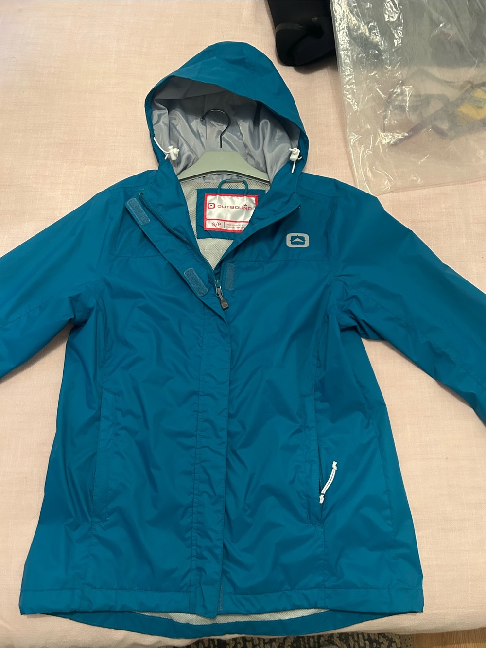 Outbound Teal Waterproof Rain Jacket - Size S/P